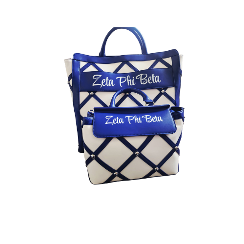 Keisha 2.0 Bag Set Zeta (White) PRE ORDER ONLY | Uppity Zeta Boutique